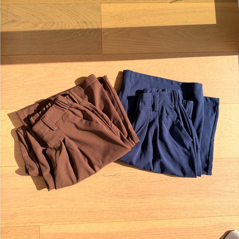 HALARA Wide Leg Waffle Pants Bundle